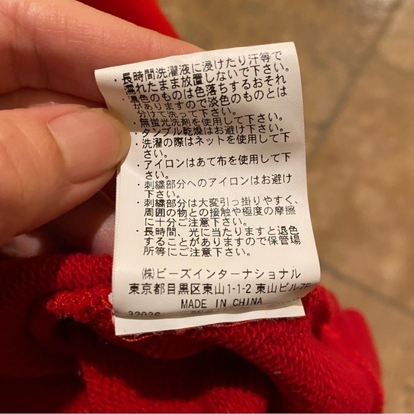 X-GIRL Red Cropped Hoodie Sweatshirt Size 2 - Picture 10 of 10